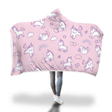 Cute Unicorn Hooded Blanket