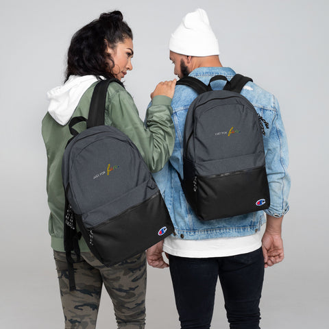 Just for Fun - Embroidered Champion Backpack